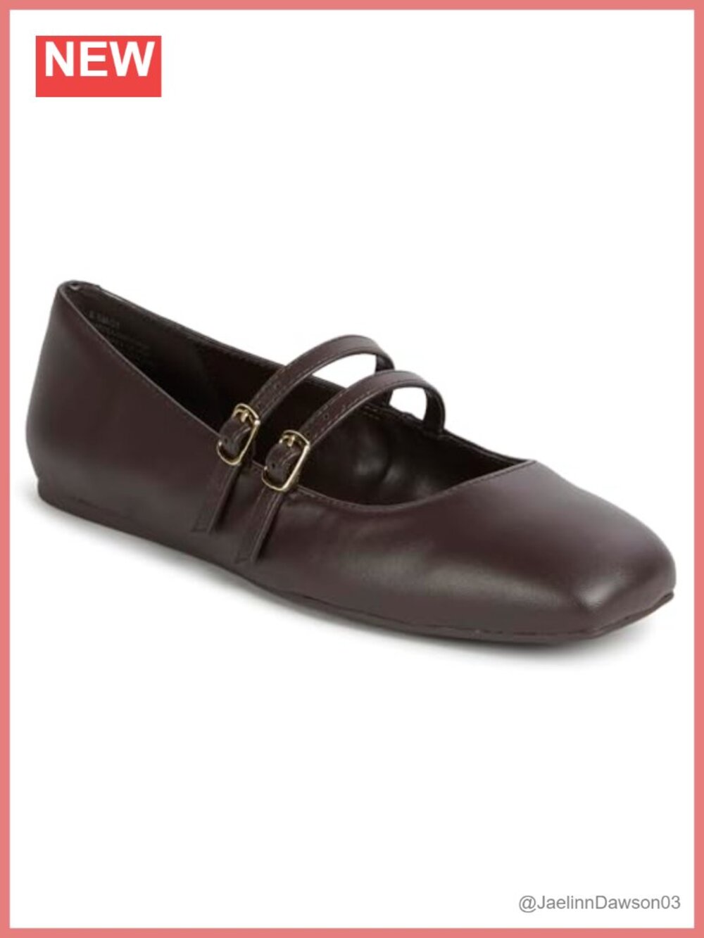 BCBG Harisa Women's Ballet Flats Polyurethane Square Toe Buckle